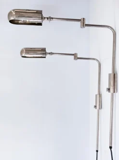 Clearance Pamono Articulated Wall Lamps or Reading Lights by Florian Schulz, 1970s, Set of 2