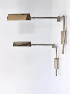Hot Pamono Articulated Wall Lamps or Reading Lights by Florian Schulz, 1970s, Set of 2