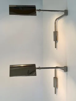 Hot Pamono Articulated Wall Lamps or Reading Lights by Florian Schulz, 1970s, Set of 2