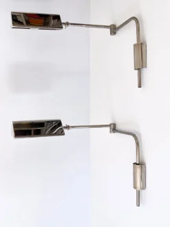 Hot Pamono Articulated Wall Lamps or Reading Lights by Florian Schulz, 1970s, Set of 2