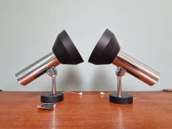 Clearance Pamono Articulated Wall Lights in Chromed Metal from Boulanger, Belgium, 1970s, Set of 2
