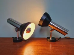 Clearance Pamono Articulated Wall Lights in Chromed Metal from Boulanger, Belgium, 1970s, Set of 2