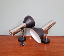 Clearance Pamono Articulated Wall Lights in Chromed Metal from Boulanger, Belgium, 1970s, Set of 2