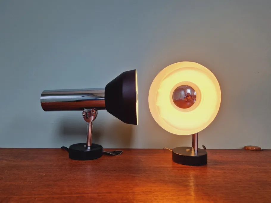 Clearance Pamono Articulated Wall Lights in Chromed Metal from Boulanger, Belgium, 1970s, Set of 2