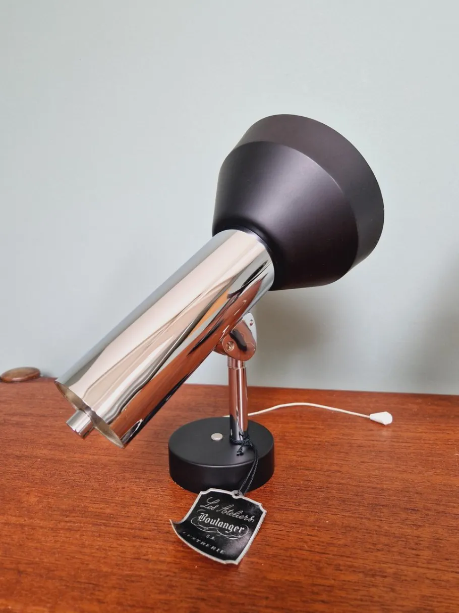 Clearance Pamono Articulated Wall Lights in Chromed Metal from Boulanger, Belgium, 1970s, Set of 2