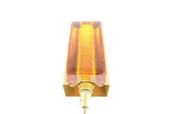 New Pamono Atlantic Wall Lamps in Amber by Vitrika, 1970s, Set of 2