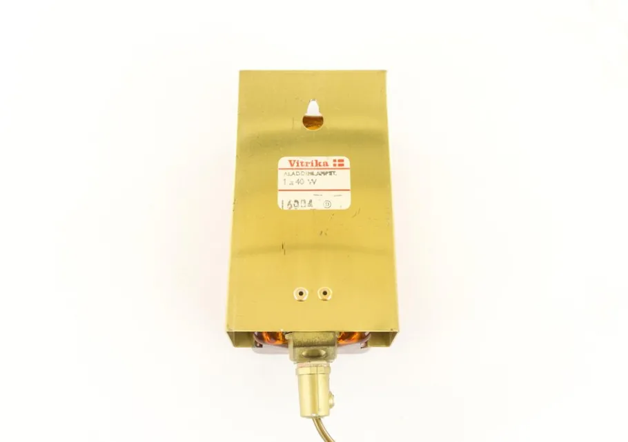 New Pamono Atlantic Wall Lamps in Amber by Vitrika, 1970s, Set of 2