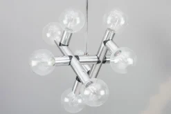 New Pamono Atomic Ceiling Lamp by J. T. Kalmar, 1960s