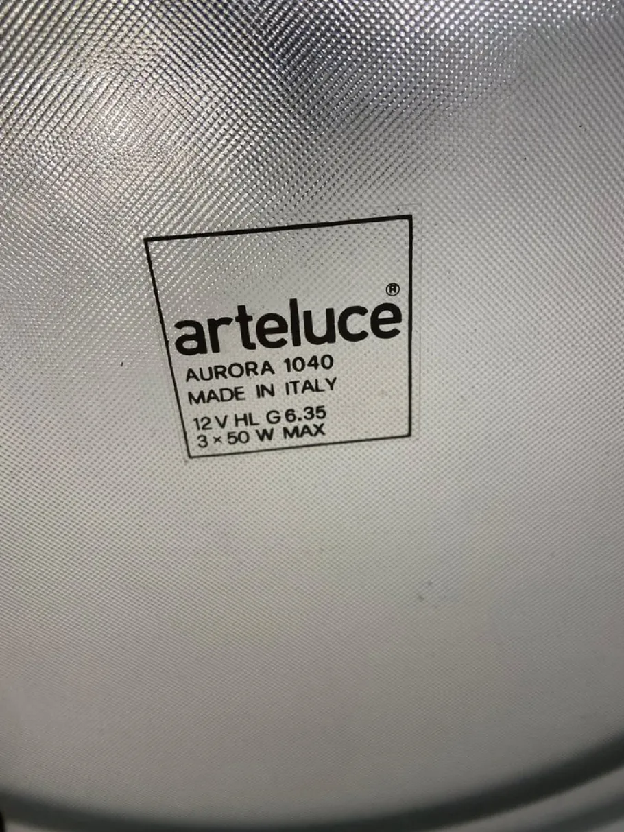 New Pamono Aurora Glass Light Pendant from Arteluce, 1980s