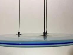 New Pamono Aurora Glass Light Pendant from Arteluce, 1980s