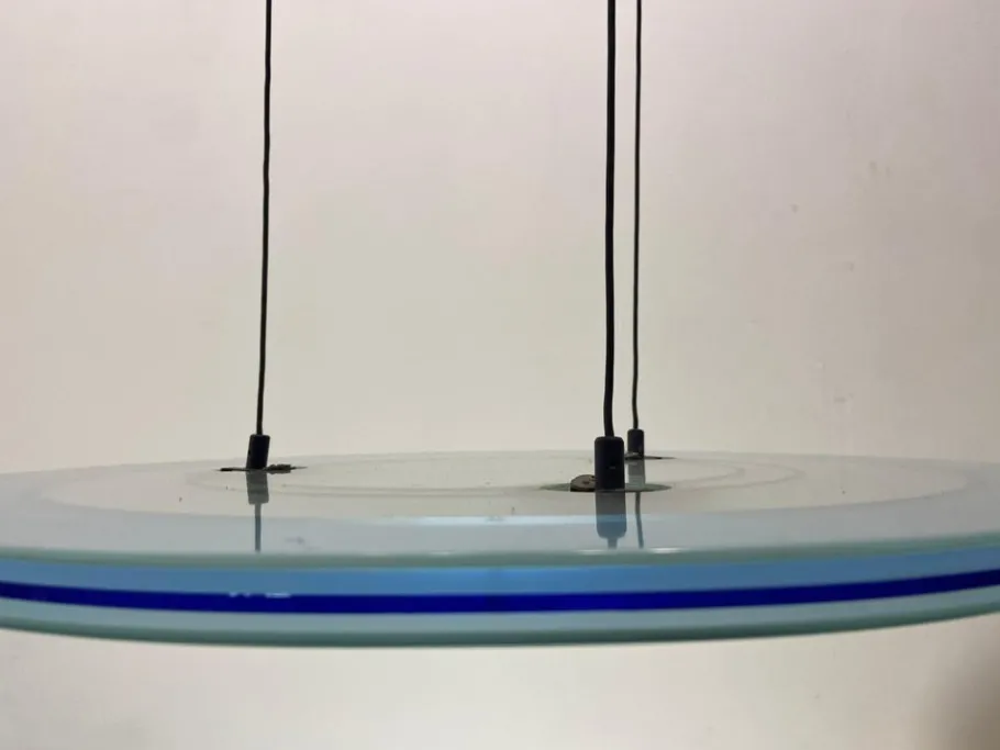 New Pamono Aurora Glass Light Pendant from Arteluce, 1980s