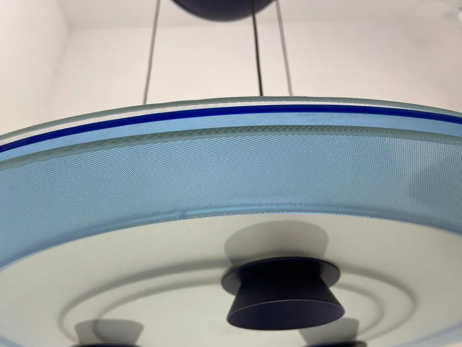 New Pamono Aurora Glass Light Pendant from Arteluce, 1980s