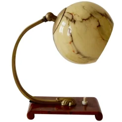 New Pamono Austrian Art Deco Bedside Table Lamp, 1920s
