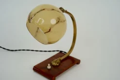 New Pamono Austrian Art Deco Bedside Table Lamp, 1920s