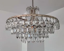 Online Pamono Austrian Chandelier in Chrom and Crystal Glass from Bakalowits & Söhne, 1960s