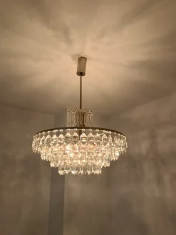 Online Pamono Austrian Chandelier in Chrom and Crystal Glass from Bakalowits & Söhne, 1960s