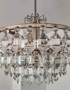 Online Pamono Austrian Chandelier in Chrom and Crystal Glass from Bakalowits & Söhne, 1960s