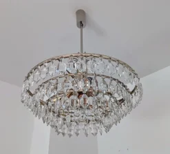Online Pamono Austrian Chandelier in Chrom and Crystal Glass from Bakalowits & Söhne, 1960s
