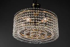 Discount Pamono Austrian Crystal Glass Chandelier by J. & L. Lobmeyr for Lobmeyr, 1960s