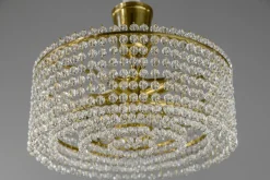 Discount Pamono Austrian Crystal Glass Chandelier by J. & L. Lobmeyr for Lobmeyr, 1960s