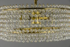 Discount Pamono Austrian Crystal Glass Chandelier by J. & L. Lobmeyr for Lobmeyr, 1960s