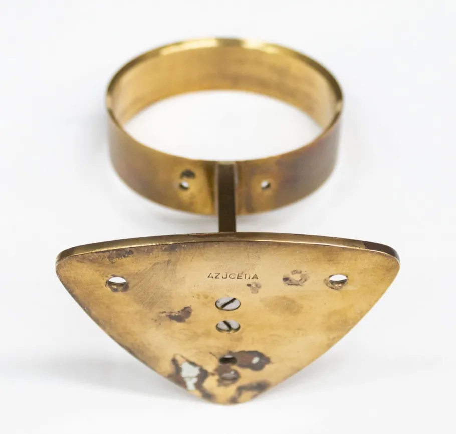 Online Pamono Azucena LP5 Brass and Glass Wall Light by Ignazio Gardella, 1950s