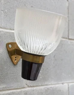 Online Pamono Azucena LP5 Brass and Glass Wall Light by Ignazio Gardella, 1950s