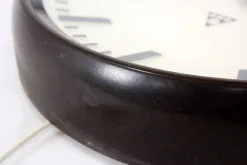 Clearance Pamono Bakelite Station Clock Wall Lamp from Pragotron, 1950s