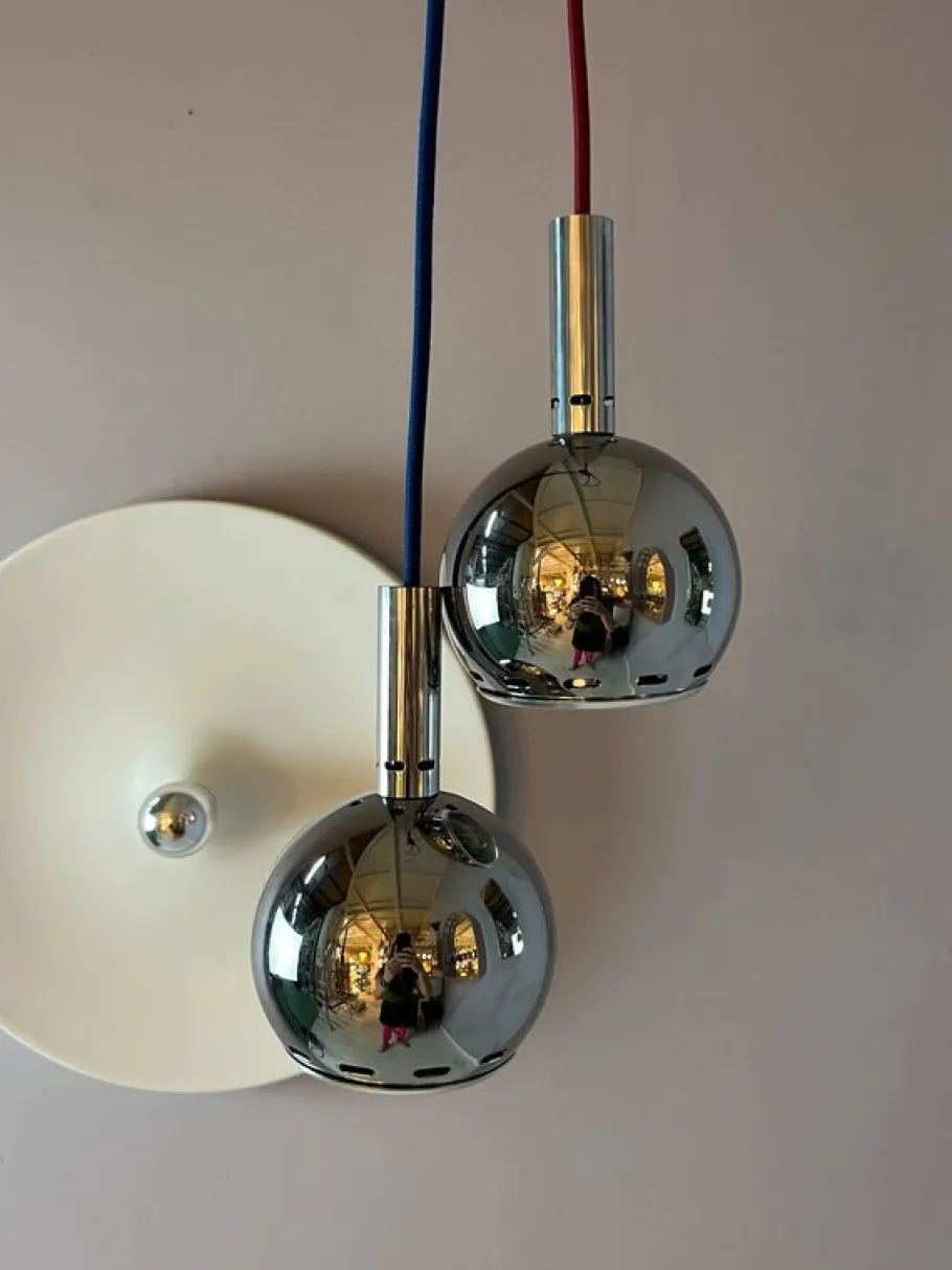Online Pamono Ball Lamp in Chrome from Sölken