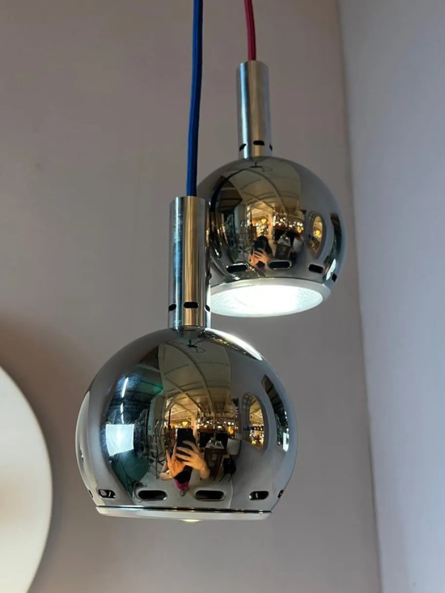 Online Pamono Ball Lamp in Chrome from Sölken