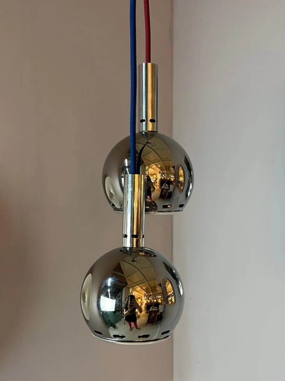 Online Pamono Ball Lamp in Chrome from Sölken