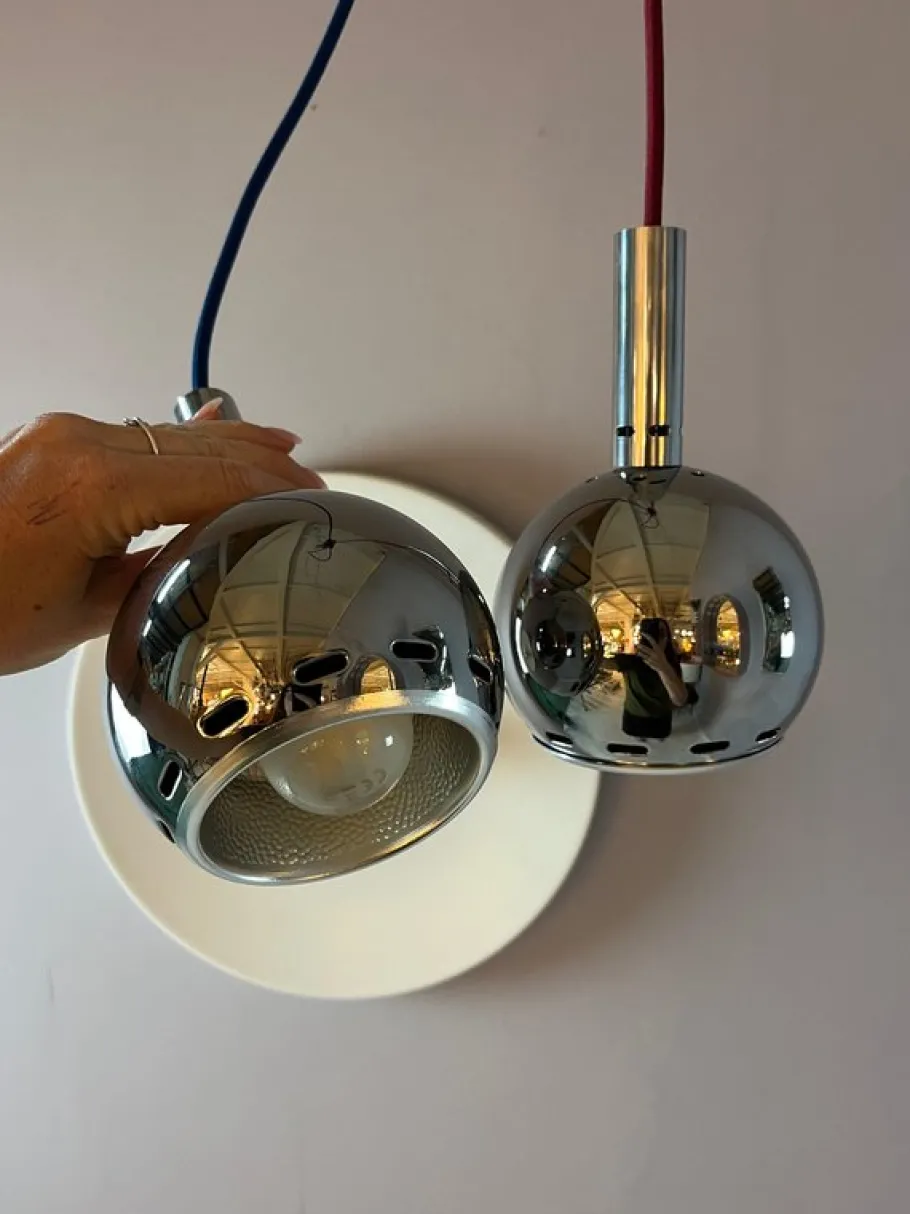 Online Pamono Ball Lamp in Chrome from Sölken
