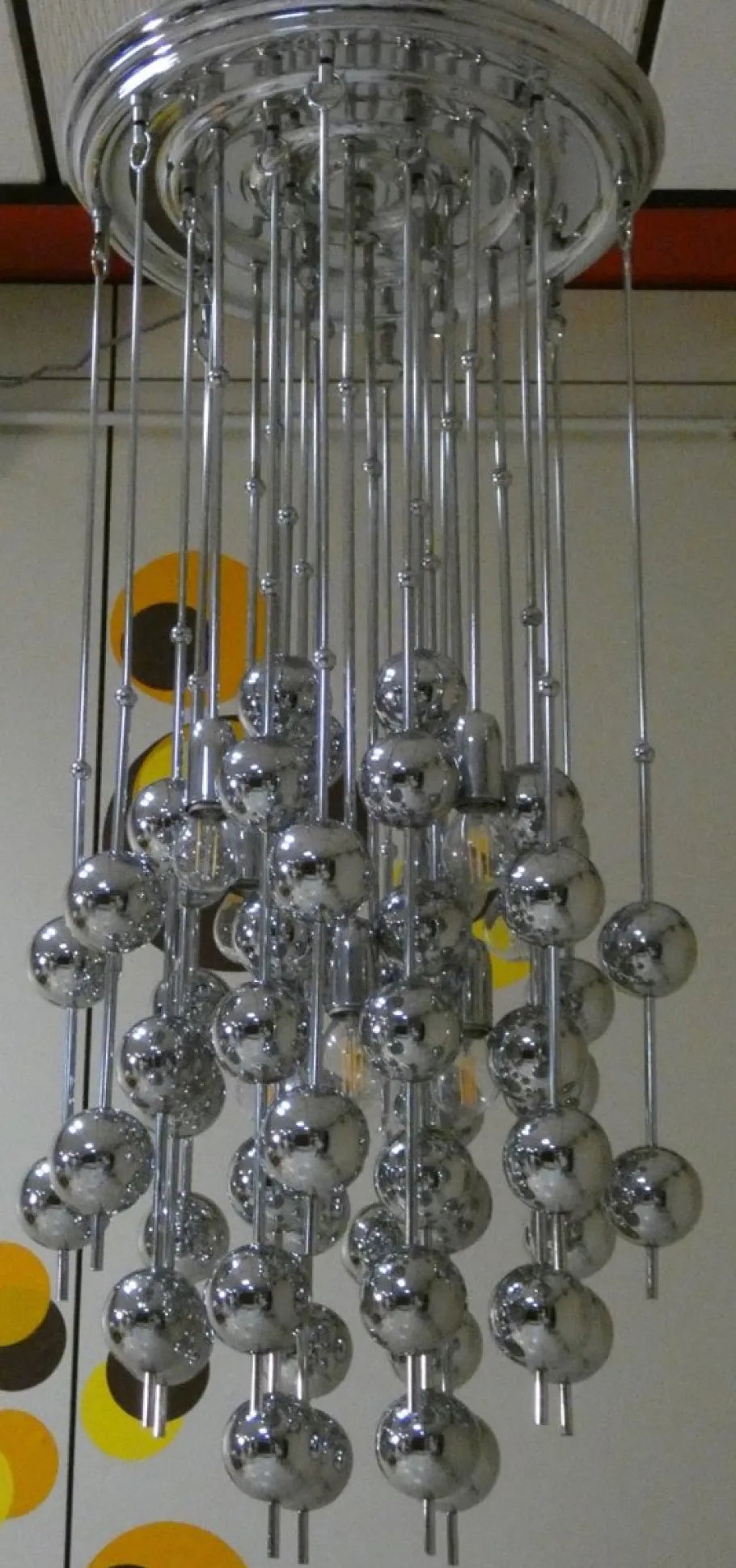 New Pamono Ball Pendant Lamp by Verner Panton for J. Luber, Denmark, 1970s