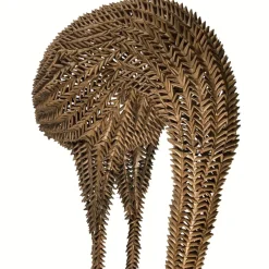 Pamono Bamboo and Rattan Bird Lamp, 1960s