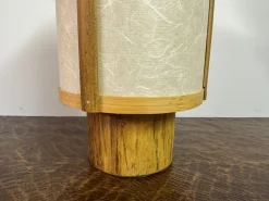 Sale Pamono Bamboo and Rice Paper Table Lamps in the style of George Nakashima, 1960s, Set of 2