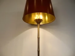 Sale Pamono Bamboo Brass Floor Lamp by Ingo Maurer for Design M, 1960s