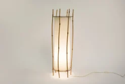 Sale Pamono Bamboo Floor Lamp by Louis Sognot, 1970s