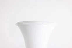 Discount Pamono Bamboo Floor Lamp in White Opal Glass by Enrico Tronconi, 1970s