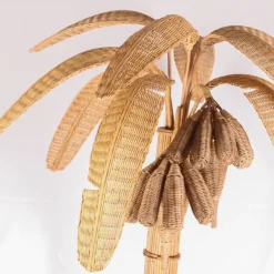 New Pamono Banana Lamp in Natural Rattan