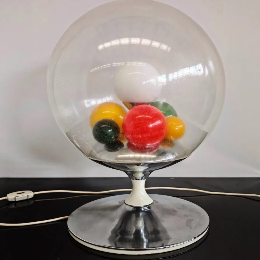 Discount Pamono Barbarella Model Glass Globe Lamp by Angelo Brotto for Esperia, 1960s