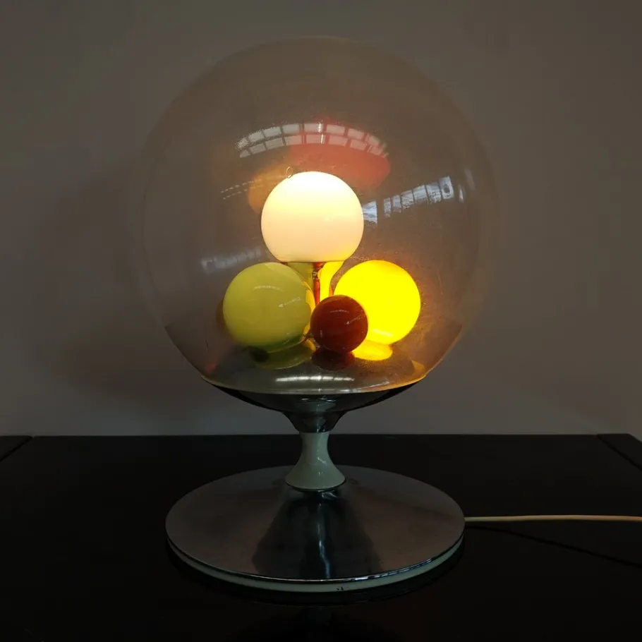 Discount Pamono Barbarella Model Glass Globe Lamp by Angelo Brotto for Esperia, 1960s