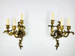 Discount Pamono Barocke Wandapiken Wall Lamps, 1980s, Set of 2