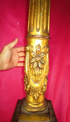 Hot Pamono Baroque Style Column Floor Lamp, 1920s