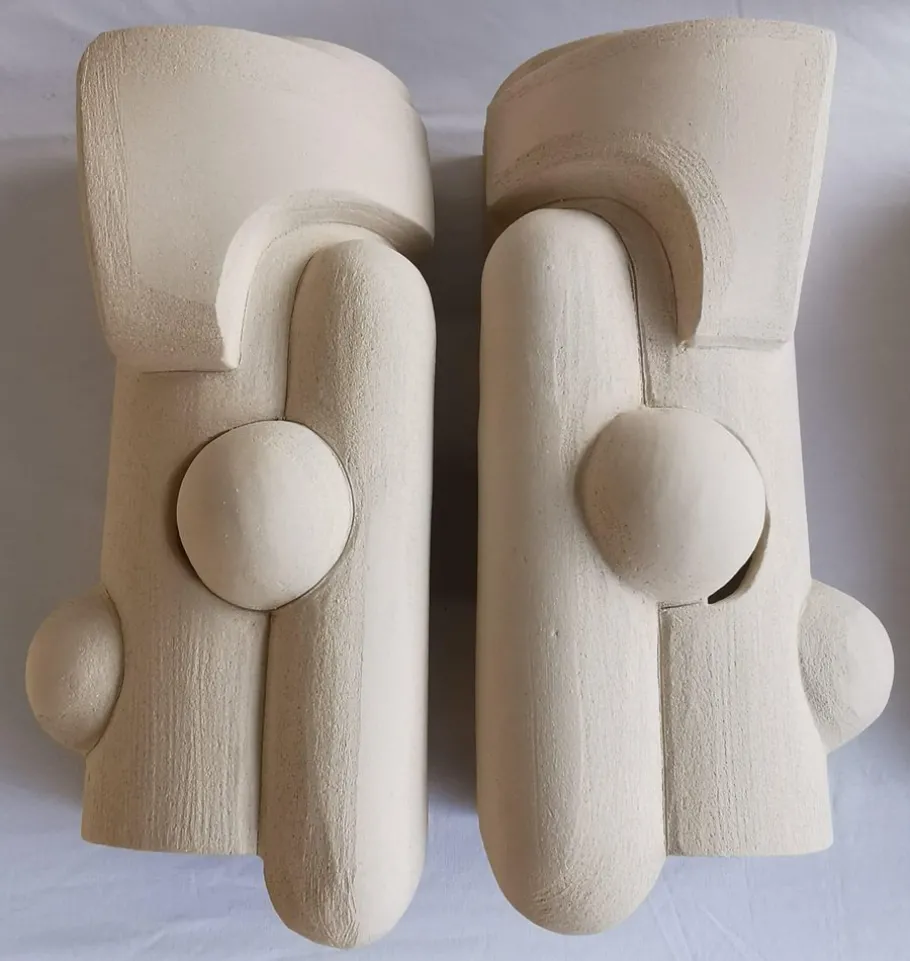 New Pamono Bas Relief Sconces by Olivia Cognet, Set of 2