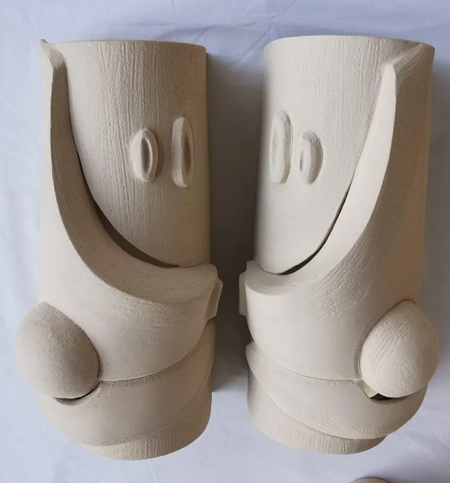 New Pamono Bas Relief Sconces by Olivia Cognet, Set of 2