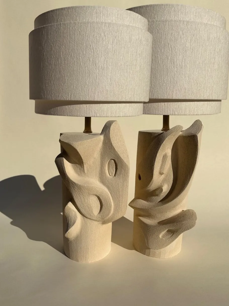 New Pamono Bas Relief Sconces by Olivia Cognet, Set of 2