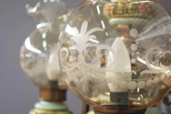 New Pamono Bassano Ceramic Suspension Chandelier, 1950s