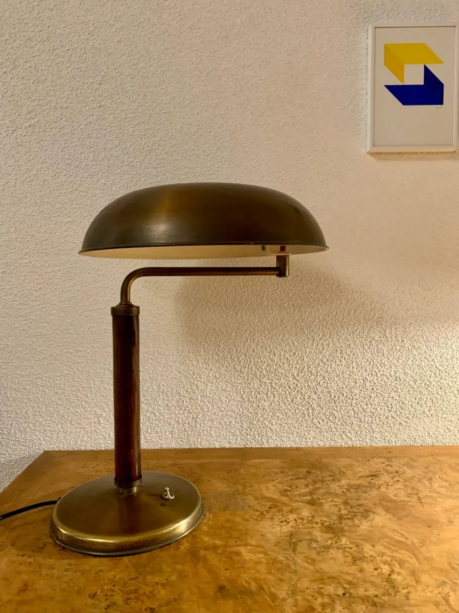 Online Pamono Bauhaus Art Deco Table Lamp Lux Quick by Alfred Müller for Amba Basel, 1930s