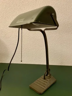 New Pamono Bauhaus Bankers Lamp, 1930