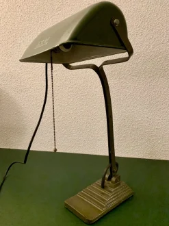 New Pamono Bauhaus Bankers Lamp, 1930